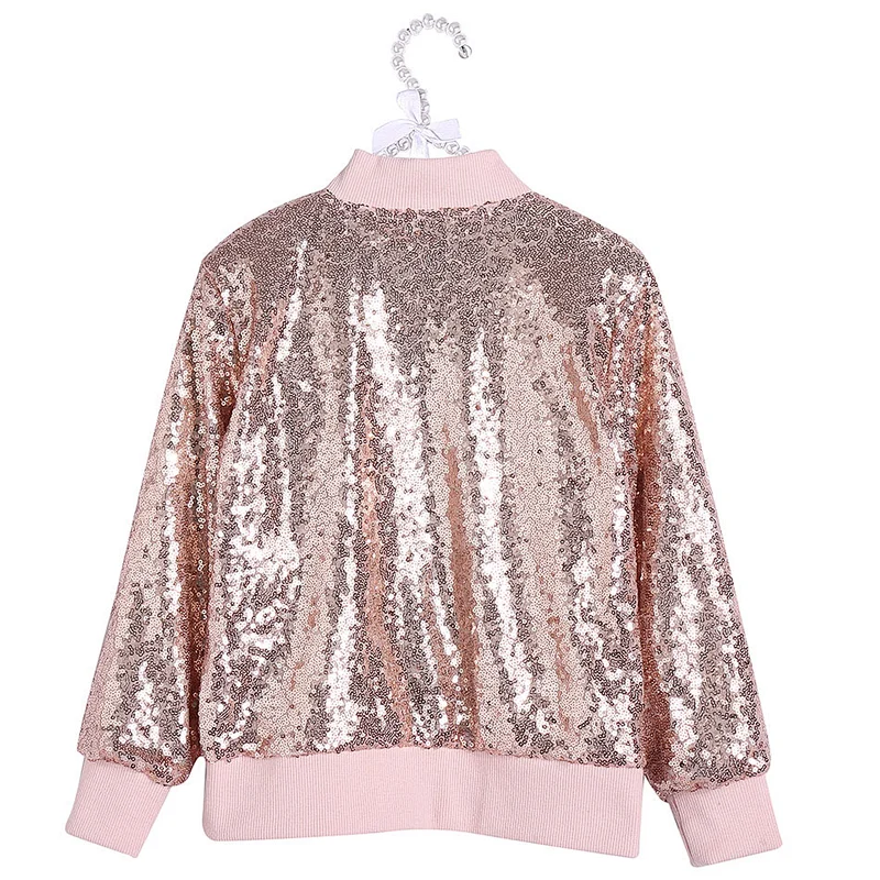 2019 OEM wholesale custom girl coats sequin jacket