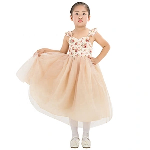 Boutique Kids Dress Baby Girl Birthday Party Wearing Cotton Dresses