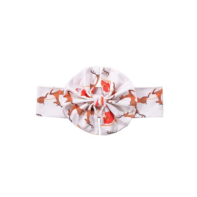Festive Christmas Candy Cane Print Girls Headband for Christmas Party
