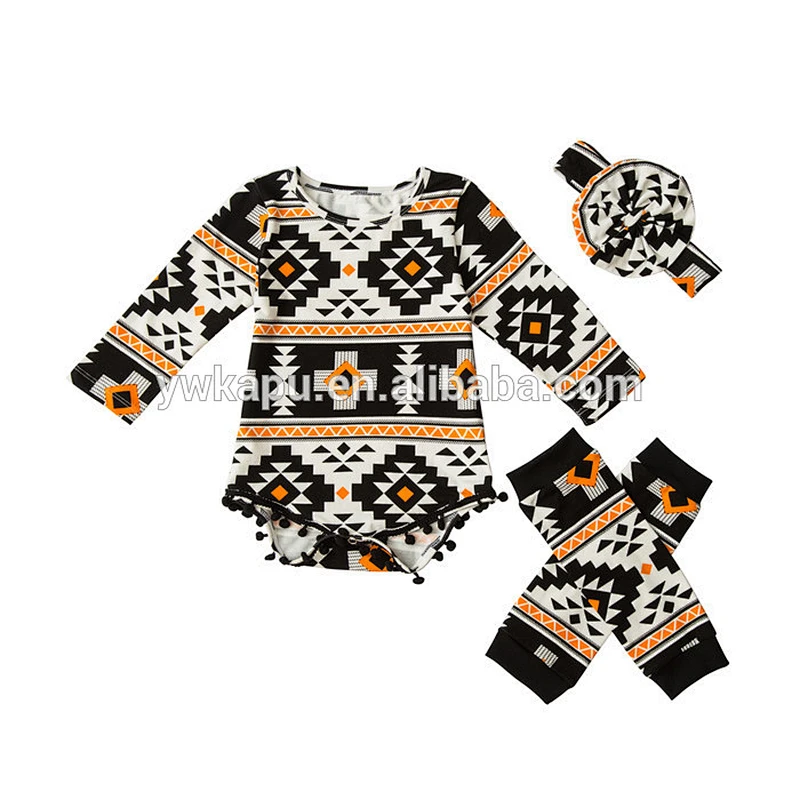 The high-quality fashion boutique floral romper and leg warm 2 pieces sets