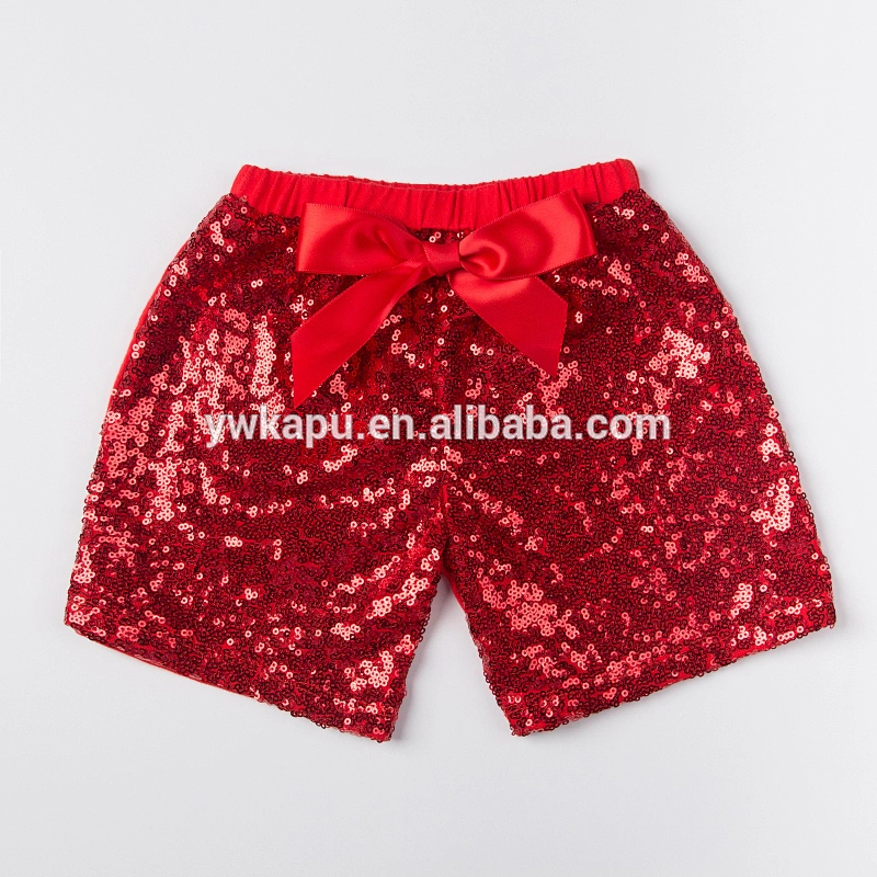 New arrival toddler casual kids wear boutique girl shiny Sequin Shorts