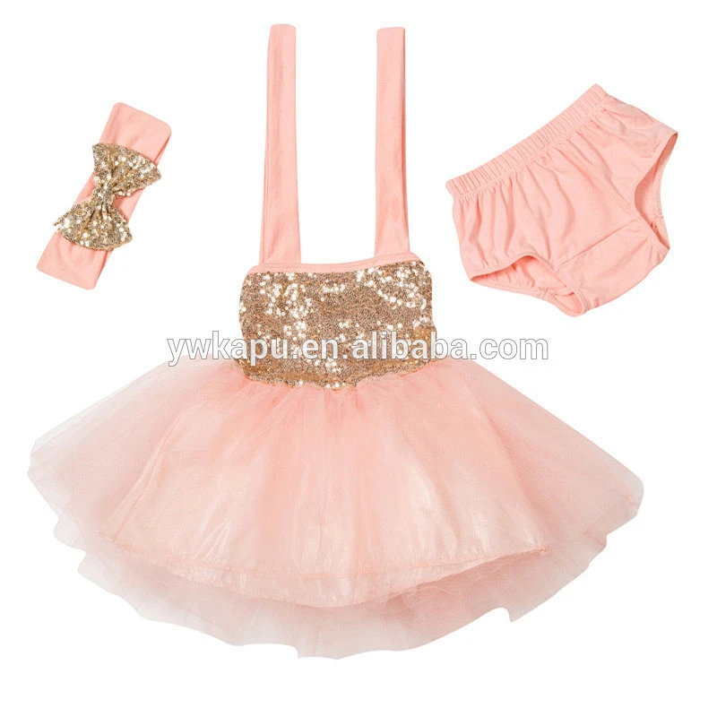 Wholesale multicolor sequin baby romper tutu sets with headband baby sequin dress