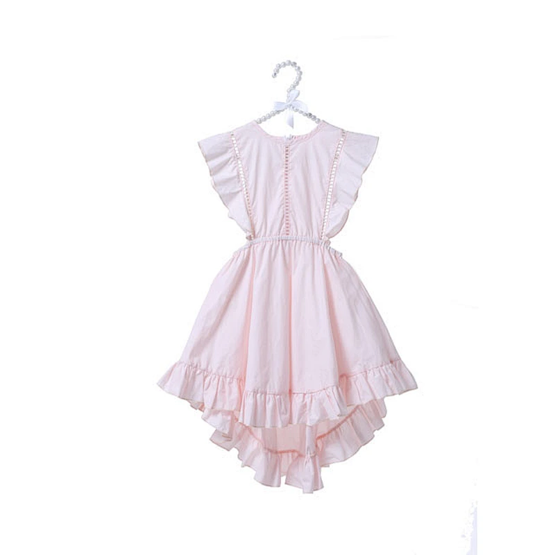 High quality baby girl baby girl unique cotton blue frock design girls dress