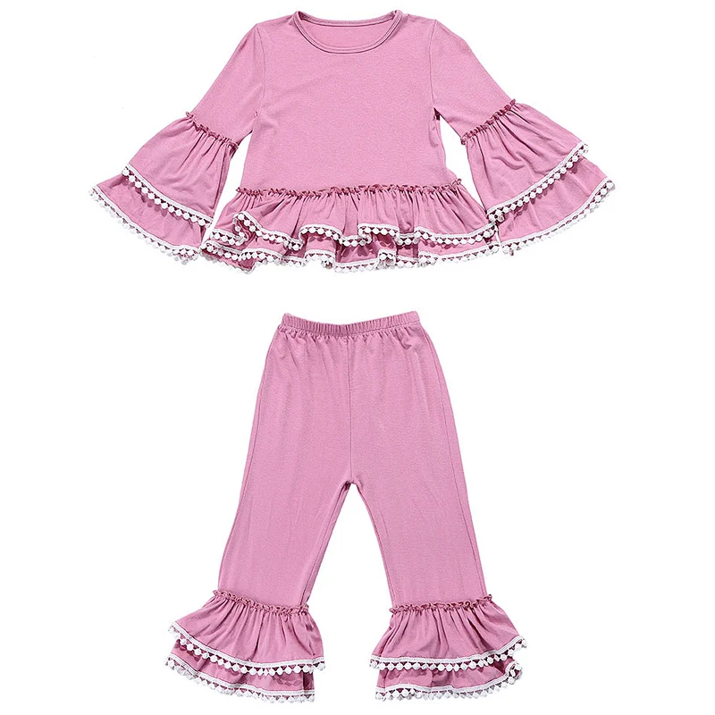 2019 Trend  Kid Girls 2 Pieces Trumpet Clothes Set  Sweet Cute Outfits Baby Clothing  Set For Girl