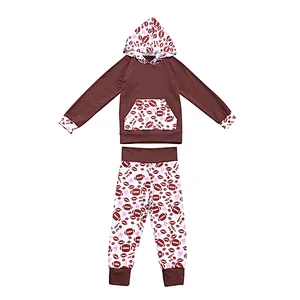 Wholesale Cheap Children Hooded Two-Piece Casual Outfits