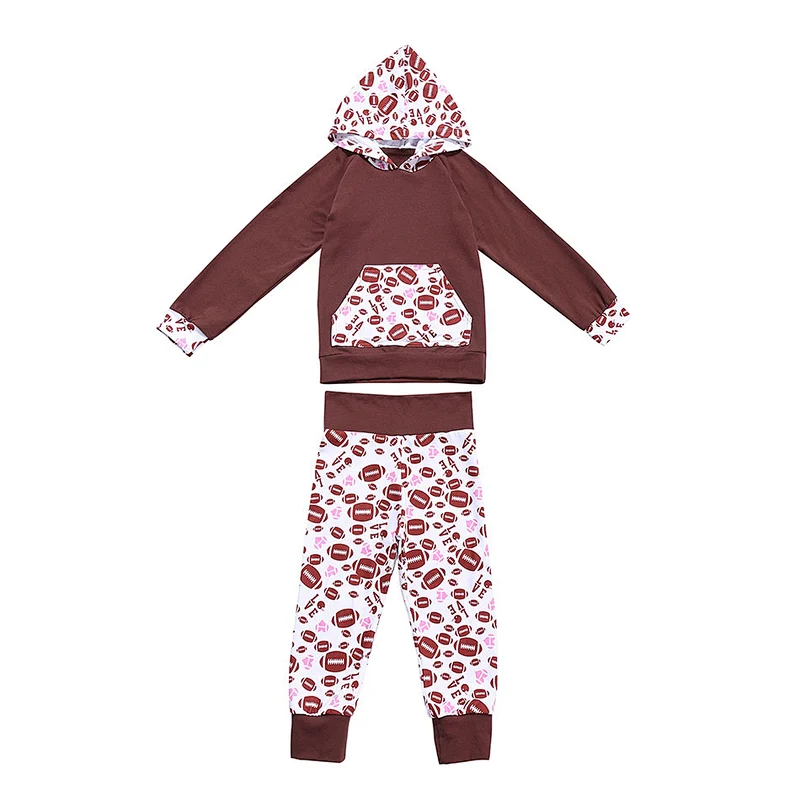 Wholesale Cheap Children Hooded Two-Piece Casual Outfits