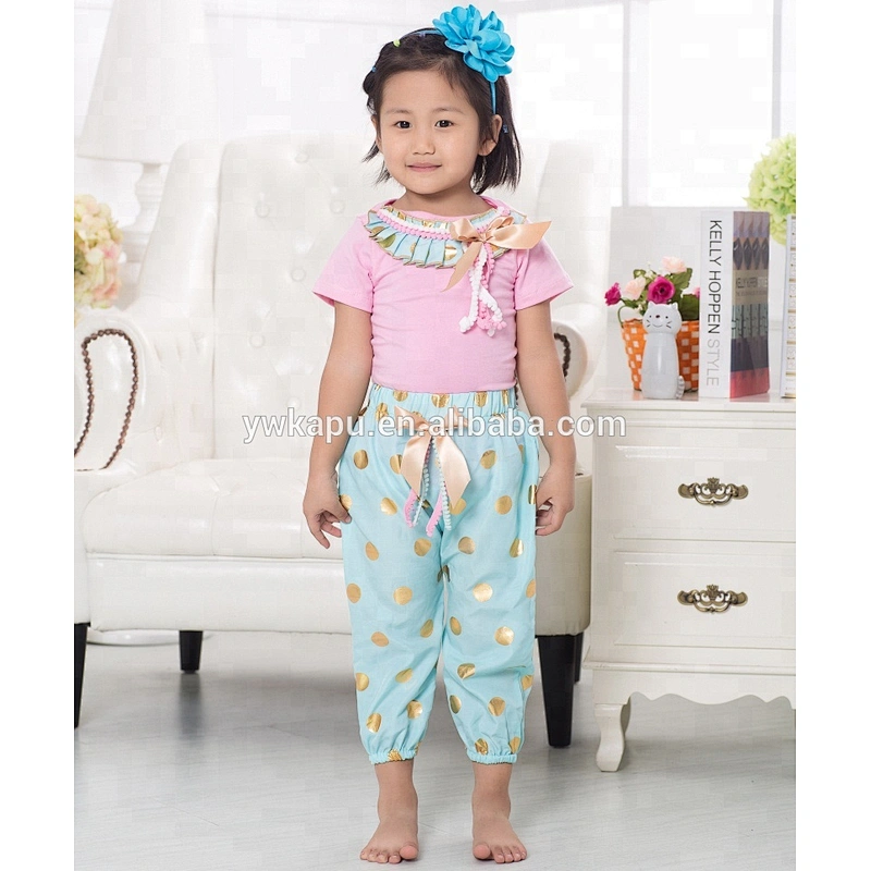 Kapu manufacture wholesale price baby fall sets boutique clothing for children