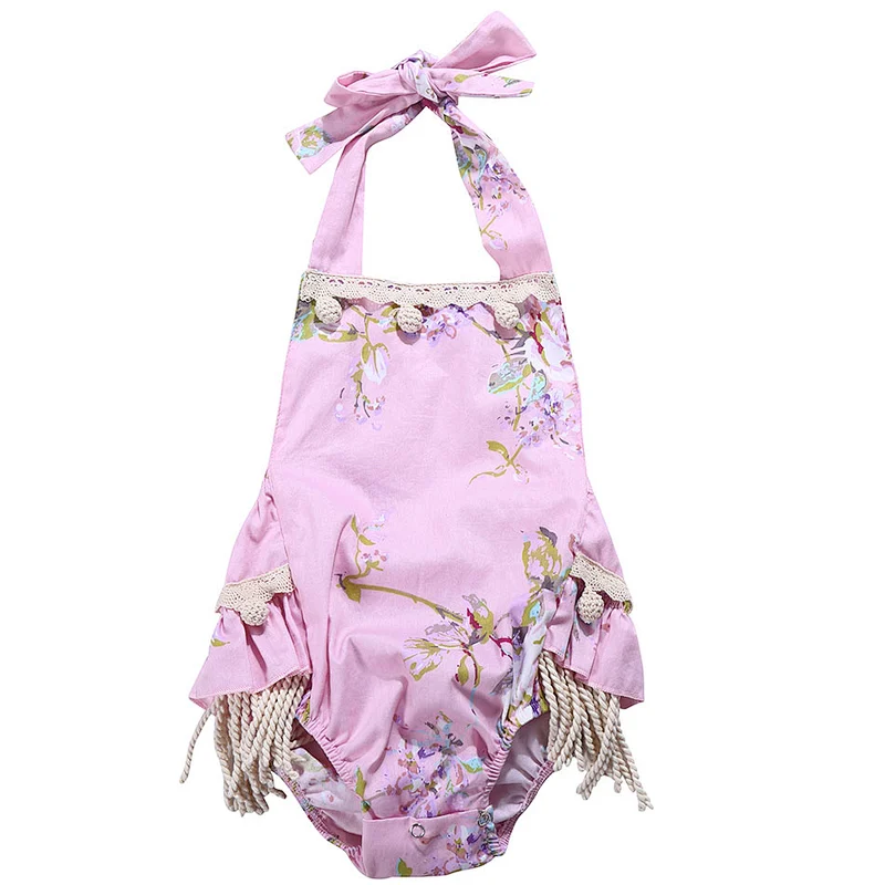 Infant and Toddler pretty summer romper baby girls floral romper