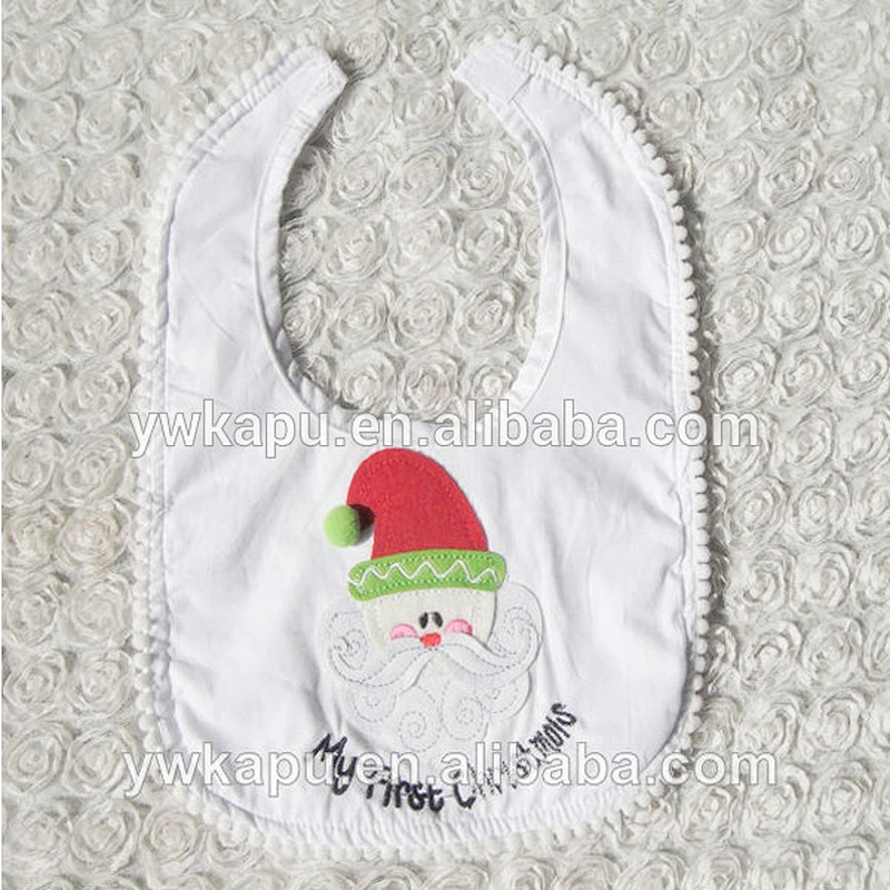 Baby fashion design woven cotton bib for babies for wholesale in stock