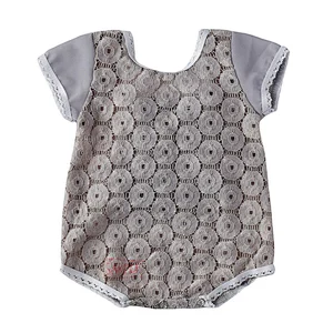 Wholesale price custom  toddler winter baby girl birthday romper clothes