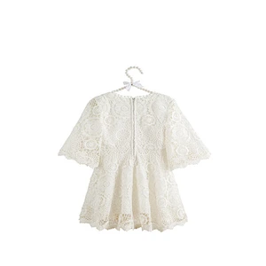 Wholesale Baby Girls Party Princess Lace Dress One Piece Kids Clothing Stylish Baby Fancy Frocks