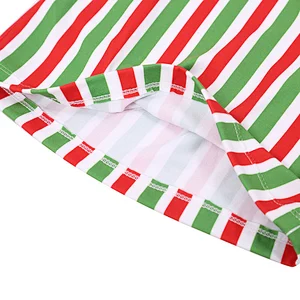 2018 Fall Fashionable Christmas Candy Print Kids Girls Striped T Shirt