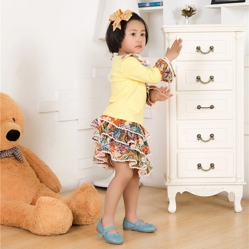 Wholesale baby clothes cotton frock designs baby girls' clothing set