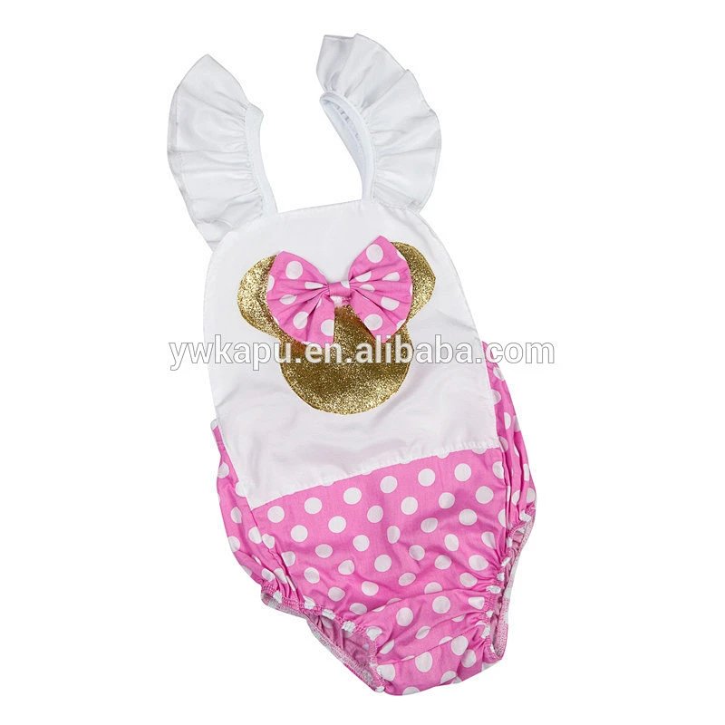 2018 trend products baby clothes sparkle halter baby romper fashion boutique girl clothing