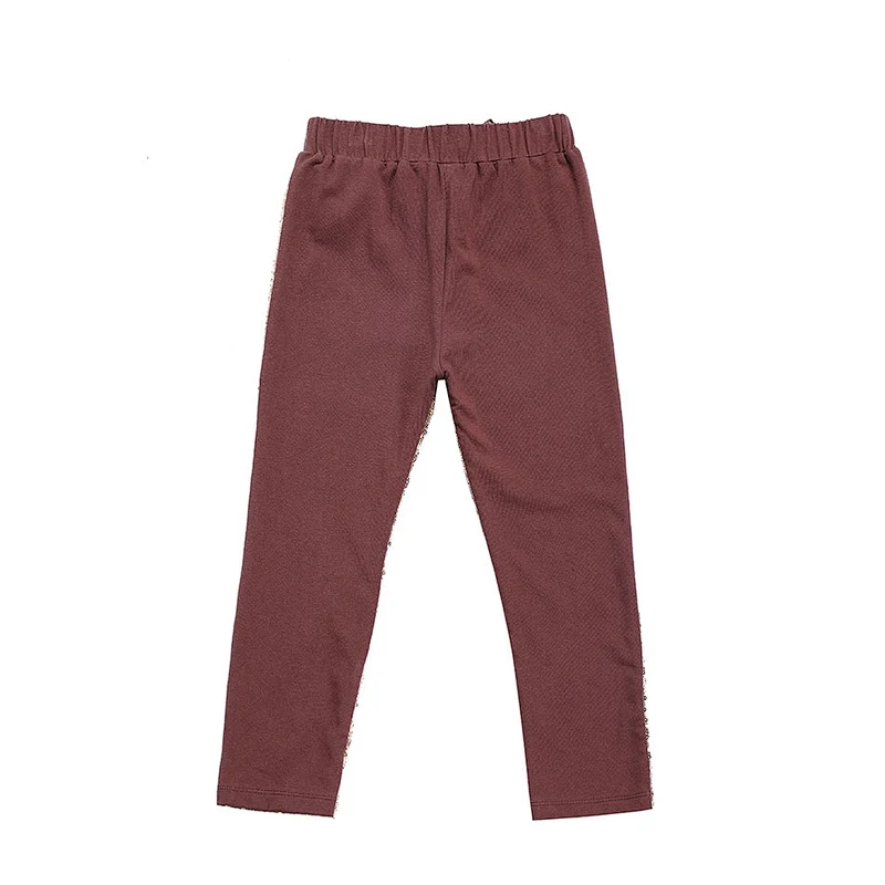 Fashionable Sequin Pants for Kids with Front Sequin Back Cotton