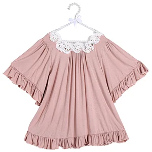 Factory supply baby clothes girl tunic dress for summer with lace
