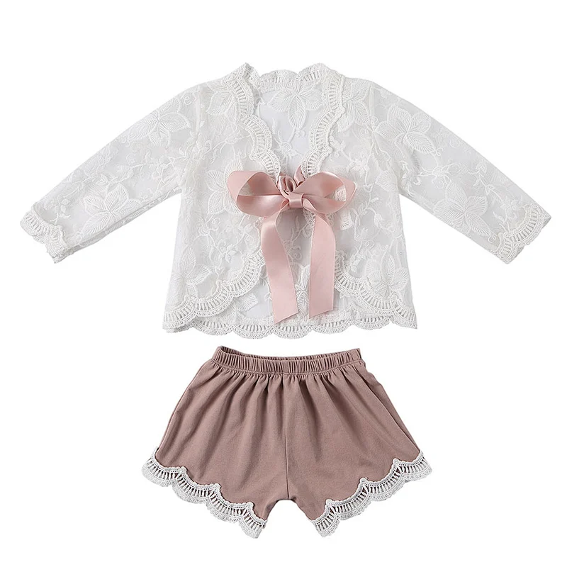 Hot summer wholesale baby girl outfit sets tank top  2pcs clothes set