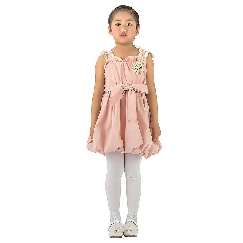 Factory Direct Selling Cute Kids Girls Lace Suspender Summer Bubble Dress