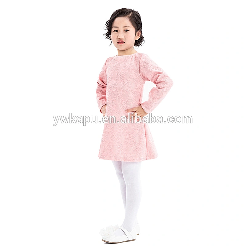 New listed long sleeve medium style children fancy spring lace dress