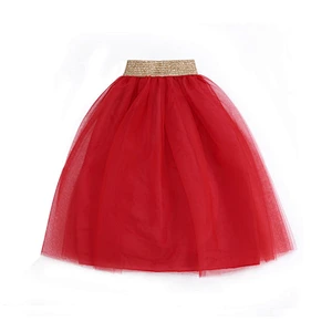 Popular baby girl tutu tulle dance dress multi color long maxi skirt