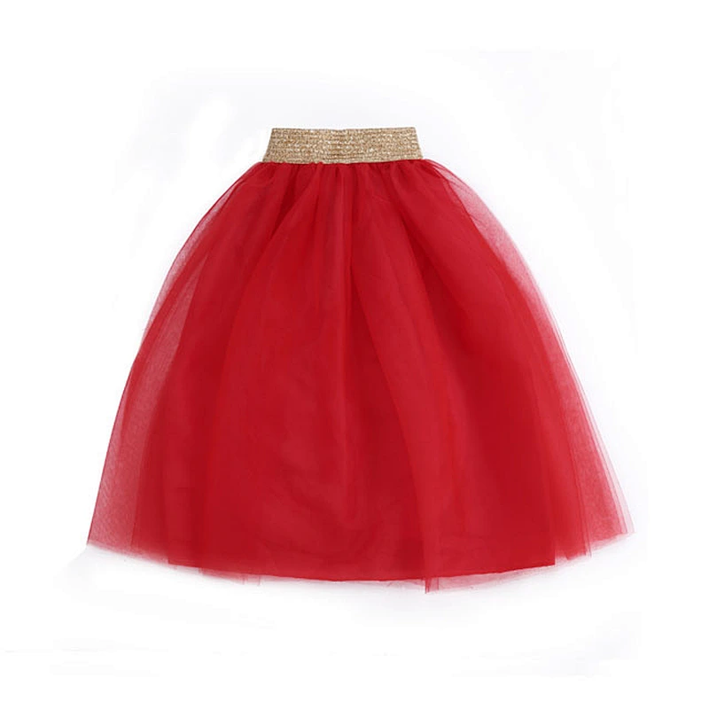 Popular baby girl tutu tulle dance dress multi color long maxi skirt