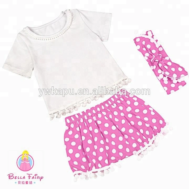 Unique children fashion summer clothing princess print frock design set baby outfits