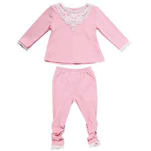 Spring baby girls clothing set kids outfits wholesale Long sleeves girls clothes