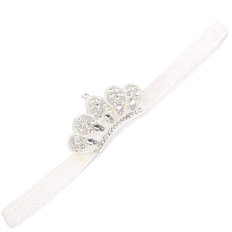 0-4 Year Unsex  Kids Hair Accessories Handmade  Crystal Crown Hair Band