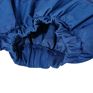 Wholesale Hot Sale Kid Elastic Waist  Skirt Baby Girl Denim Pompoms Skirts