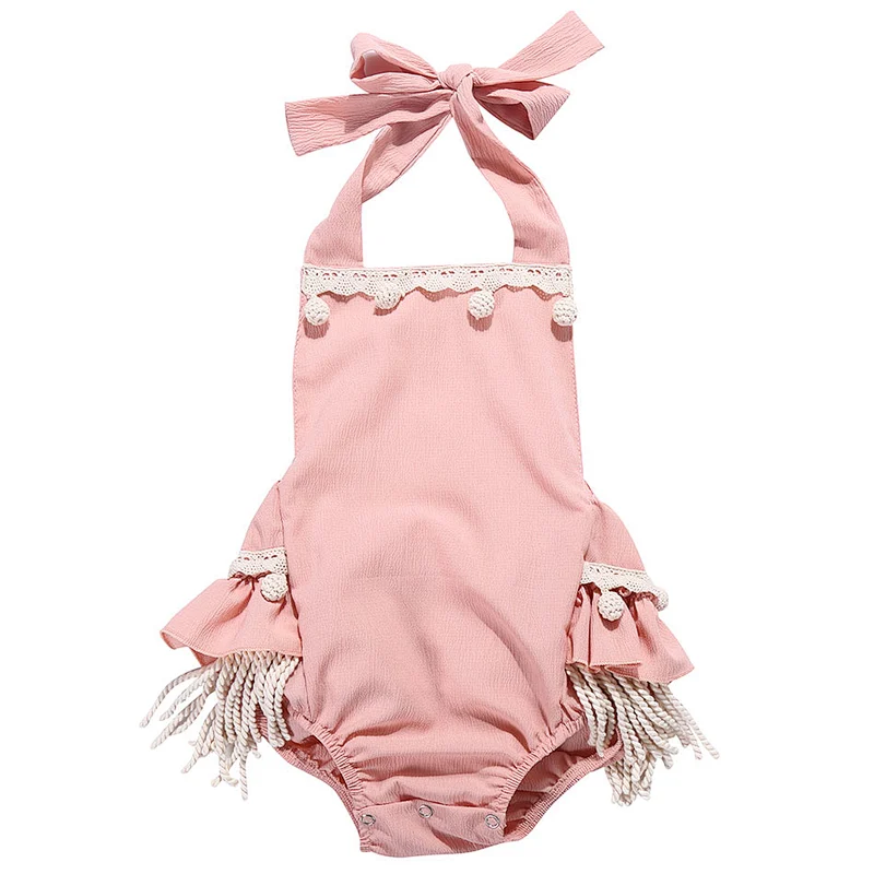 2019 Hot Sale Boutique Newborn Baby clothes Romper Girl Fringe Romper