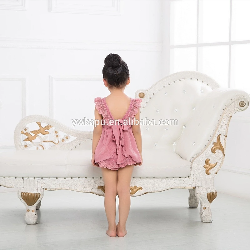 Manufactory wholesale high quality Lovely Infant Baby Girls Ruffled Swing Top Bloomer Outfit Sets from Alibaba website