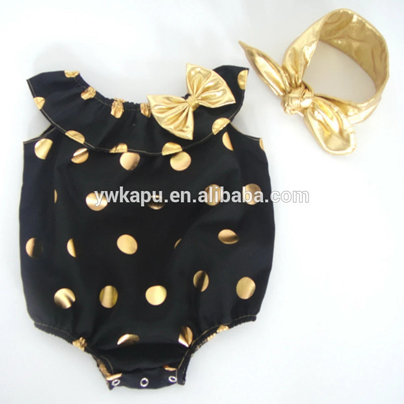 Summer wholesale boutique bubble romper baby wear solid color baby seaside clothes romper with headband