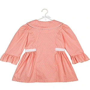 Wholesale China Online Selling Baby Girls Three Quarter Sleeve Top Girls Comfortable Polka Dot Shirts Red Classic Shirt Blouse