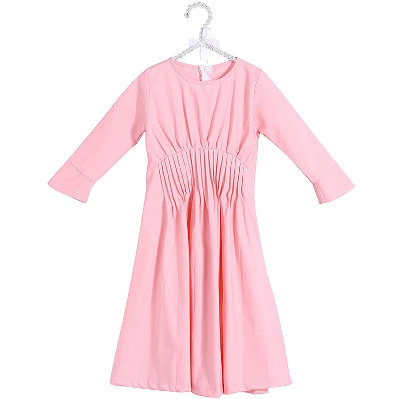 2018 fashionable girl boutique clothing elegant girl dress long sleeve long dress