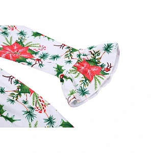 Factory Outlet Kids Christmas Costumes Girl A-Line Floral Dress