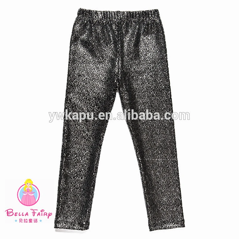 Wholesale 2018 Autumn holes design baby pants sequin girl leggings