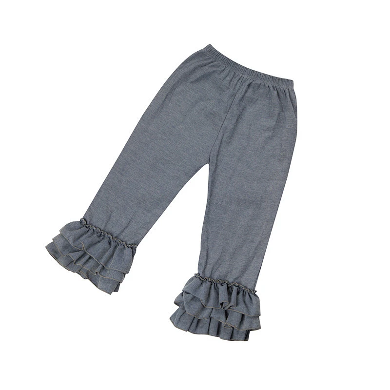 Great sell lovely kids long sleeves cotton  newborn baby ruffle pants baby girls  pants & shorts