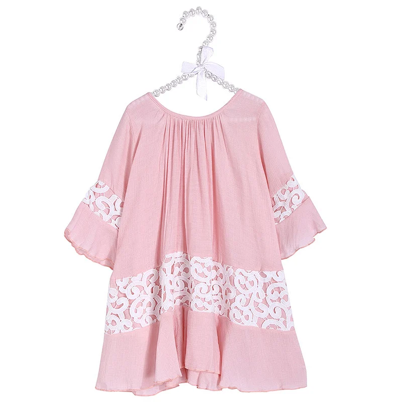 Latest design spring long sleeve tunic dress
