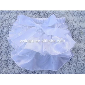 Fashional satin bloomer underwear diaper cover baby bloomers in stock for wholesale