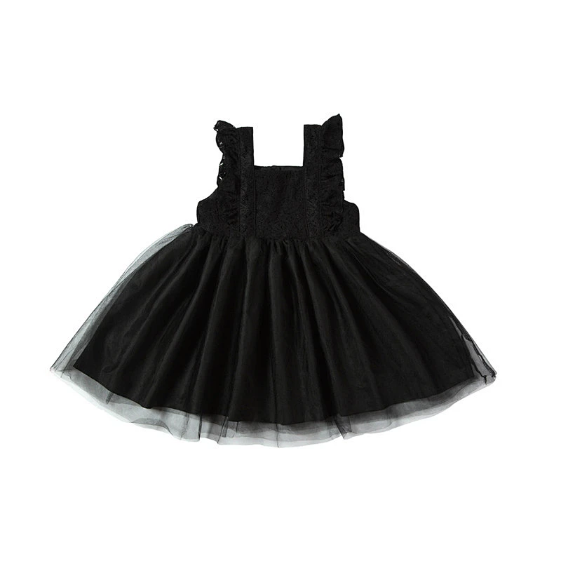 Modern Design  Custom Print Cotton Lace Seaside Bella Dresses Kids Baby Girl Dress