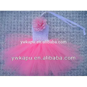 New arrival baby crochet top tutu tutu dress fabric tutu dress cutting in stock