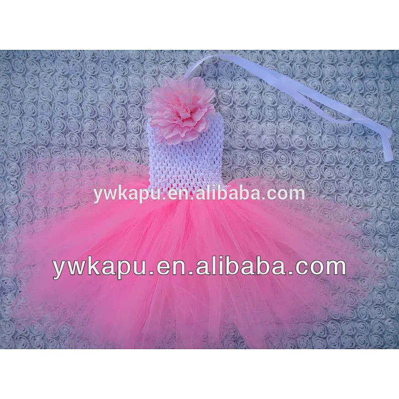 New arrival baby crochet top tutu tutu dress fabric tutu dress cutting in stock