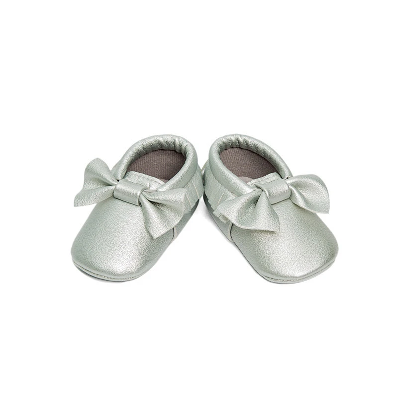 Top Sale Color Optional Baby Moccasins Soft Sole Baby Shoes With Lovely Bow