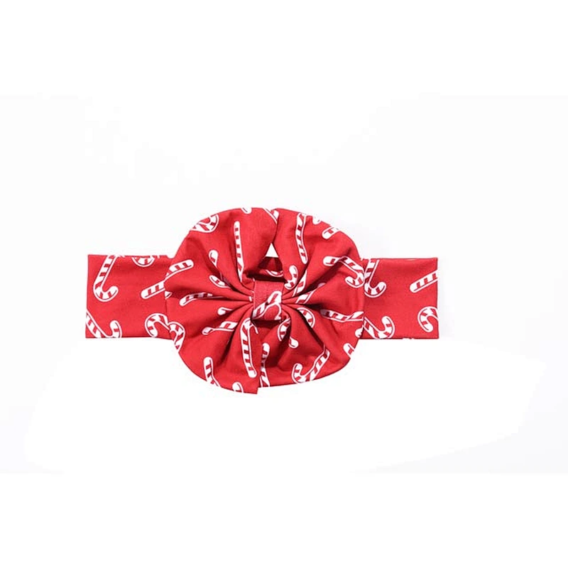 Festive Christmas Candy Cane Print Girls Headband for Christmas Party