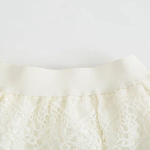 Wholesale Elegant White Mini skirt Fashion Girls Cute Lace Tutu Skirt For Girls