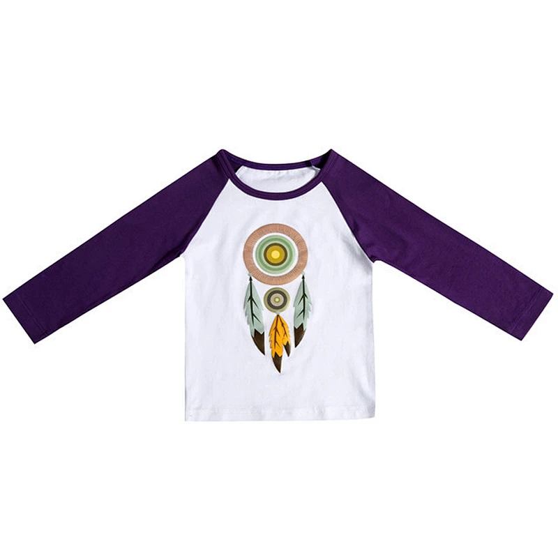 OEM Service custom bulk wholesale fall long sleeve baby girl  shirt
