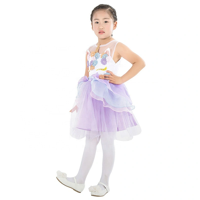 Cheap and Fine Kids Girls Beautiful Fluffy Tulle Unicorn Tutu Dress