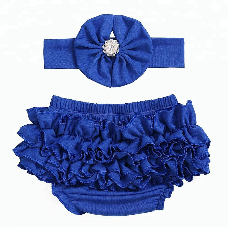 2018 Breathable cotton bloomers for kids wholesale ruffle panties baby bloomers