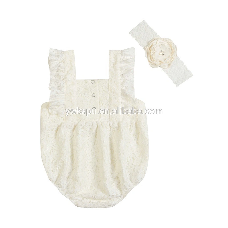 Kapu manufacture sea side bella romper lace romper wholesale price made in china
