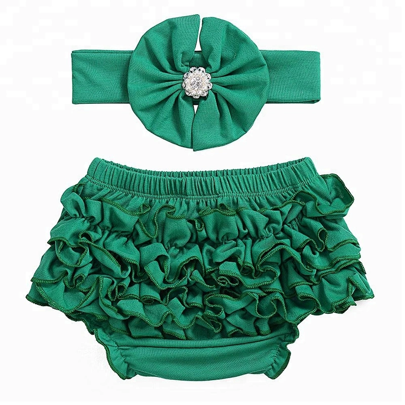 2018 Breathable cotton bloomers for kids wholesale ruffle panties baby bloomers